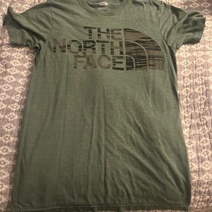 The North Face Green and Black TShirt Size S Slim